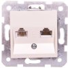 Karre Gniazdo Teleinformatyczne 1xrj11+1xrj45, Kolor Krem / 90963735