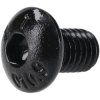 R-TECH 337374 M5 X 8 Hex Socket Button Screws Steel Black - Pack Of 100