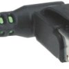 System cable, RJ11/RJ14 plug, angled to open end, Cat 5, PVC, 3 m, green, 09470500027