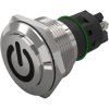 Vandal-proof pushbutton, silver, unlit , 3 A/240 V, 22 mm, IP65/IP67, 82-10-003468