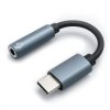 Qoltec Adapter przejściówka USB-C Jack 3.5mm 10cm Aluminium