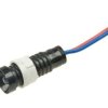 Kontrolka LED 12...24V 5mm niebieska, wklęsła, z przewodem; Elprod