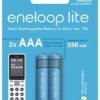 Akumulatorki Panasonic Eneloop Lite DECT NEW R03 AAA 550mAh BK-4LCCE/2DE (blister) - 2 sztuki