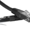 Kabel krosowy patchcord securityNET UTP kat.6 czarny 5m LSZH PC-6UTPLSZH-BK5