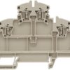 Multi level terminal block, spring balancer connection, 0.5-2.5 mm², 20 A, 6 kV, dark beige, 1782300000