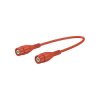 Stäubli 679770-20022 XLSS-58 safety test lead 2m red BNC plug gold/brass pins