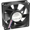 DC axial fan, 12 V, 80 x 80 x 25 mm, 58 m³/h, 26 dB, slide bearing, ebm-papst 8412 N/2GME