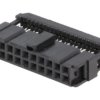Wtyk IDC żeńskie 20-pin IDC na taśmę 1,27mm złocony czarny 1658621-4