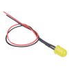 Yellow 10mm Prewired Diffused LED 20cm Cable 12V