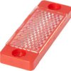 AO000159, akcesoria optyczne, reflektor, 60x20mm, otwór na śrubę, 2xØ4.6mm, IP67, plastik+tworzywo sztuczne