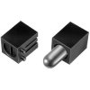 Socket, PA 4.6, GF, black, for LED 5 mm, 10031297