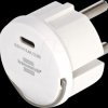 1508110010 Brennenstuhl socket adapter, USB-C, USB charger, 2.4 A, flat
