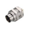 Binder 09-008-1-00-04 Male 4 Pin Panel Mount Screw with Solder Terminal