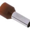 Końcówka tulejkowa izolowana 10mm² długość 12mm Brązowy średnica 4.5mm Izolowane RS PRO