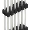 Pin header, 12 pole, pitch 2.54 mm, straight, black, 10068635