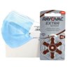 60 x baterie do aparatów słuchowych Rayovac Extra Advanced 312 + 10x jednorazowa maseczka 3-warstwowa chirurgiczna