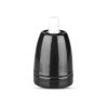 VT-799 Oprawka porcelanowa trzonek: E27 czarny 3796 V-TAC