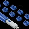 NL03PKDB Port Schloss, RJ45, 10 Stück, mit Schlüssel, dunkelblau