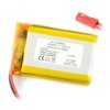 Akumulator Li-Pol Akyga 1600mAh 1S 3,7V - złącze JST-BEC + gniazdo - 50x34x9mm