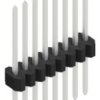 Pin header, 8 pole, pitch 1.27 mm, straight, black, 10060693