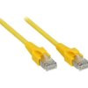 Corning Patchcord S/FTP flex/26L,Cat.6A,yellow,2xRJ45,4P,3m