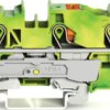 3-wire protective earth terminal, spring-clamp connection, 0.5-16 mm², 1 pole, green-yellow, 2210-1307
