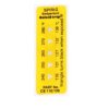 Celsistrip-znacznik temperatury, samoprzylepna etykieta termoczułaCS-116/138, 116°C - 138°C, 5 temperatur, opakowanie 10 etykiet