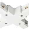Deko Light 720028 D One Element systemu szynowego wysokonapięciowego Złaczka X Zestaw 1 szt. biały