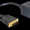 65069 DVI 24+1 plug > 2x HDMI jack