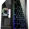 Sharkoon RGB LIT 100 Midi Tower Obudowa do komputera czarny