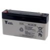 Yuasa Yuvolt Yucel Y1.2-6 Valve Regulated Lead Acid SLA Battery 6V 1.2Ah