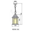 NOVA 100 czarna E27 60W Brilum 6020