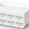 Insulating housing for 6.3 mm, 8 pole, PA, UL 94V-2, natural, 163007
