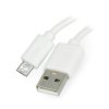 Przewód microUSB B - A - Esperanza EB144W - 1,5m - biały