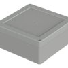 ABS enclosure, (L x W x H) 134.7 x 134.7 x 60.1 mm, light gray (RAL 7035), IP66, 07514146