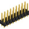Pin header, 18 pole, pitch 2.54 mm, straight, black, 10054470