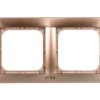 Impresja Ramka Podwójna Do Łączników Ip44 Złoty Metalik Rh-2Y/28