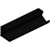 LED heatsink, (L x W x H) 150 x 53.9 x 34.4 mm, 9 to 2.7 K/W, black anodized, 10046079