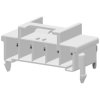 Socket header, 5 pole, pitch 6 mm, angled, gray, 1-1969694-5