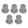 Gałka potencjometru skręcana szara - 4/12mm - 5 szt.