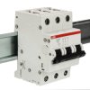 Wyłącznik nadprądowy MCB, Typ B, 3-biegunowy, 20A, 440V, na szynę DIN, ABB S203M-B20, S200M