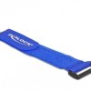 Delock Opaska kablowa na rzepy (D x S) 280 mm x 38 mm niebieski 3 szt.