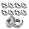 Nakrętka Kwadratowa M6 10x10mm 10szt Wpust Do Profili Aluminiowych