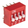 Przełącznik DIP 4-pozycyjny SPST THT 25 mA -40 → +85°C