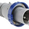 Złącze przemysłowe - zasilające 63A Wtyczka 230 V 2P + E Męski Scame Niebieski Montaż na kablu IP67