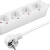Listwa antyprzepiÄciowa 4 gniazda 1,5m biaĹa