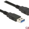Kabel USB 3.0 typu a wtyk - USB 3.0 typu a, o długości 3,0 m, czarny