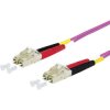 Metz Connect 151S1JOJO10E FO Cable Fibreglass Violet 1m 2x LC plug OM4