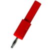 6A Banana 2mm Male to 4mm Female Standard Adapter ADA 204-RT, Red