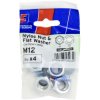 ForgeFix FPKNNW12 Nyloc Nut & Washer M12 ForgePack 4